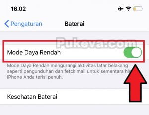 tips menjaga baterai mode daya rendah