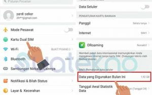 Cara mengehmat kuota dengann cara mengecek aplikasi yang berjalan dilatar belakang handphone