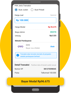 cara jual pulsa 