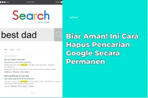 cara hapus pencarian di google